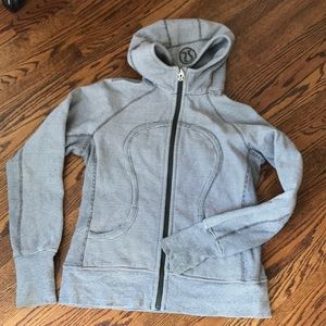 Lululemon scuba striped full zip hoodie size 12